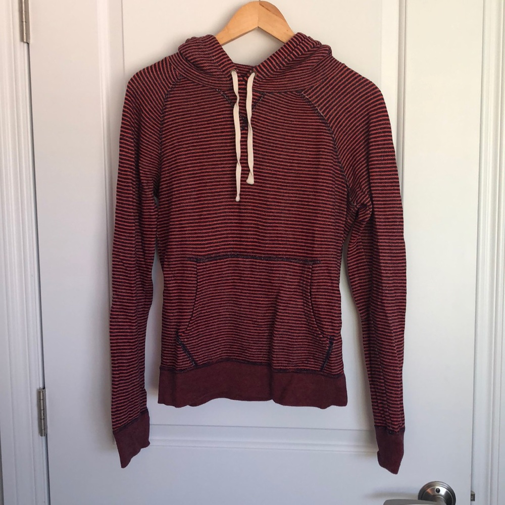 JCrew Factory Striped hoodie